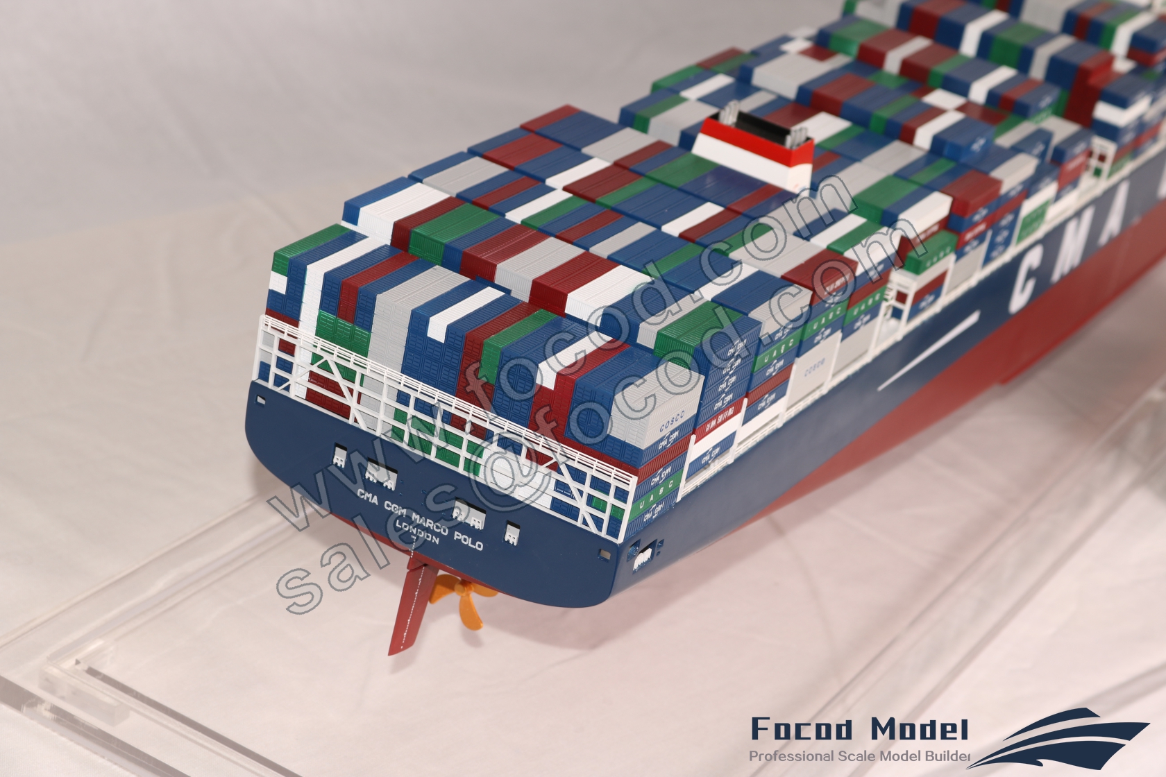 CMA CGM 396米集装箱船“马可波罗”号定制模型